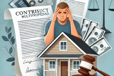 Ilustración sobre los problemas legales de la multipropiedad y sus soluciones jurídicas.